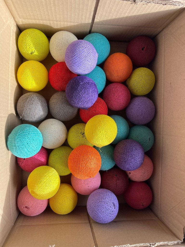 35 happy light bolletjes - Zonder snoer, Diversen, Vlaggen en Wimpels, Ophalen, Zo goed als nieuw