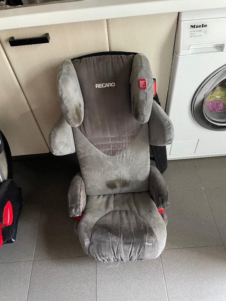 Grijze Autostoel recaro in goede staat tot 35 kg, Kinderen en Baby's, Ophalen, Gebruikt