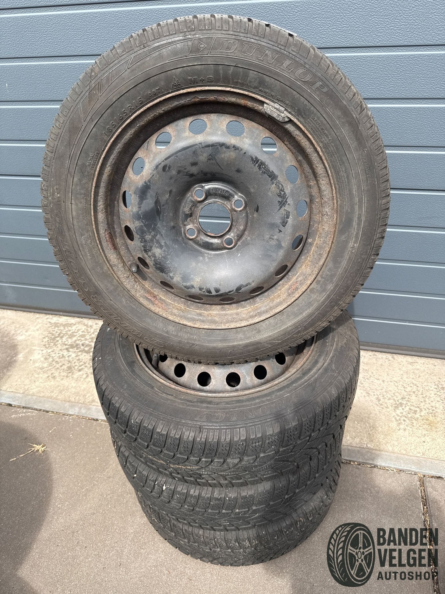 Fiat Punto EVO Opel Corsa 185-65-15 88T Steek 4 x 100 ET43 N, Auto-onderdelen, Gebruikt, 15 inch, -, -