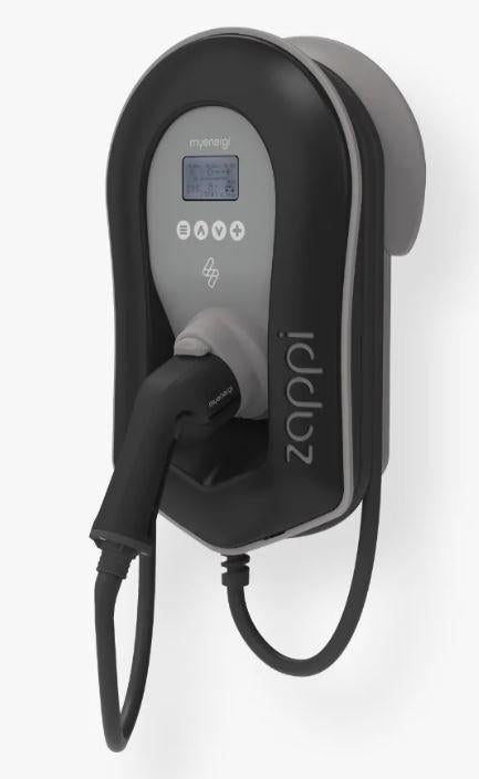 Borne 1-phasé Zappi 2H07TB noire incl câble type 2 de 6,5 m, Autos : Divers, Bornes de recharge, Enlèvement, Neuf, Borne de recharge
