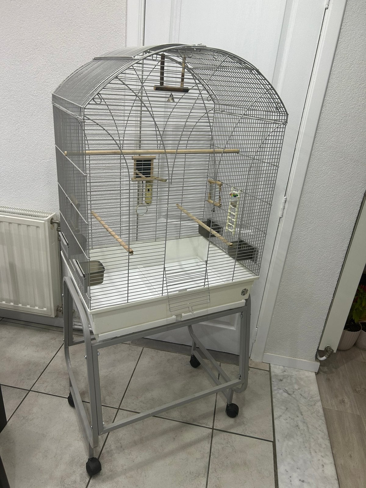 Vogelkooi met staander, Ophalen, Zo goed als nieuw, Vogelkooi