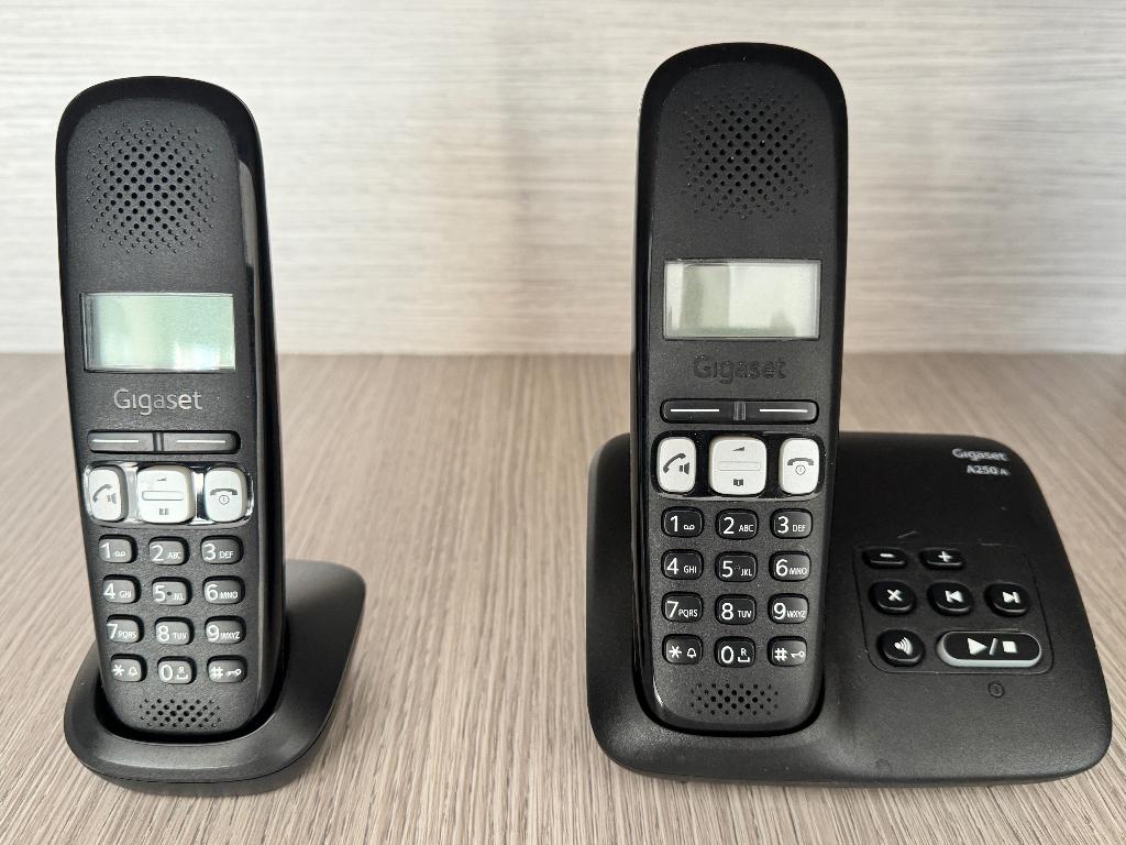 Gigaset A250A, Enlèvement, Utilisé, 2 combinés