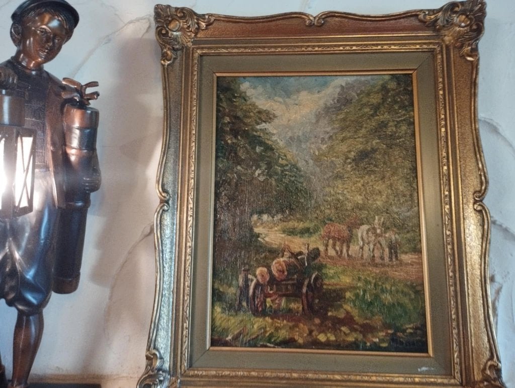 Olieverf op hout * MOOREN * 45 x 55, Ophalen, Olieverf