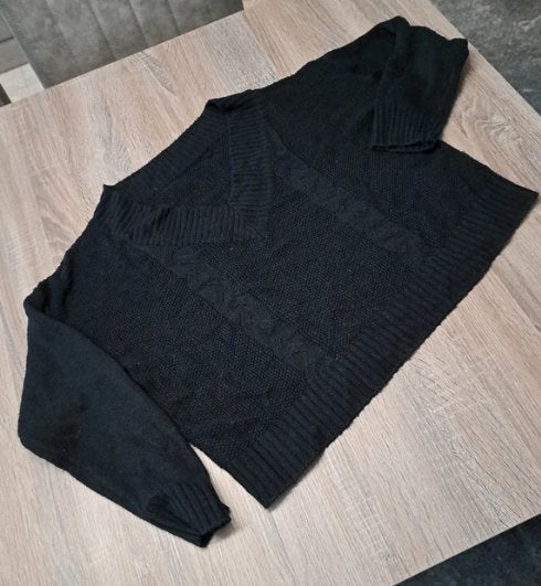 Shein zwarte cropped trui Medium, Kleding | Dames, Truien en Vesten, Maat 38/40 (M), Zwart, Ophalen of Verzenden, Zo goed als nieuw