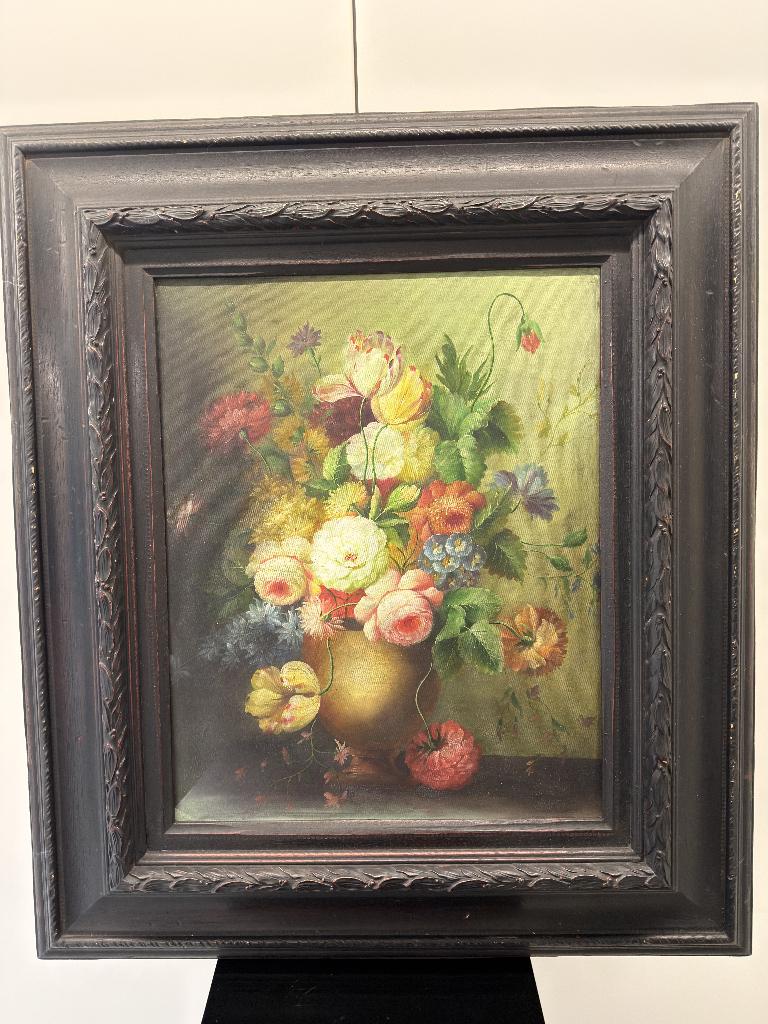 Schilderij bloemen, Antiek en Kunst, Ophalen