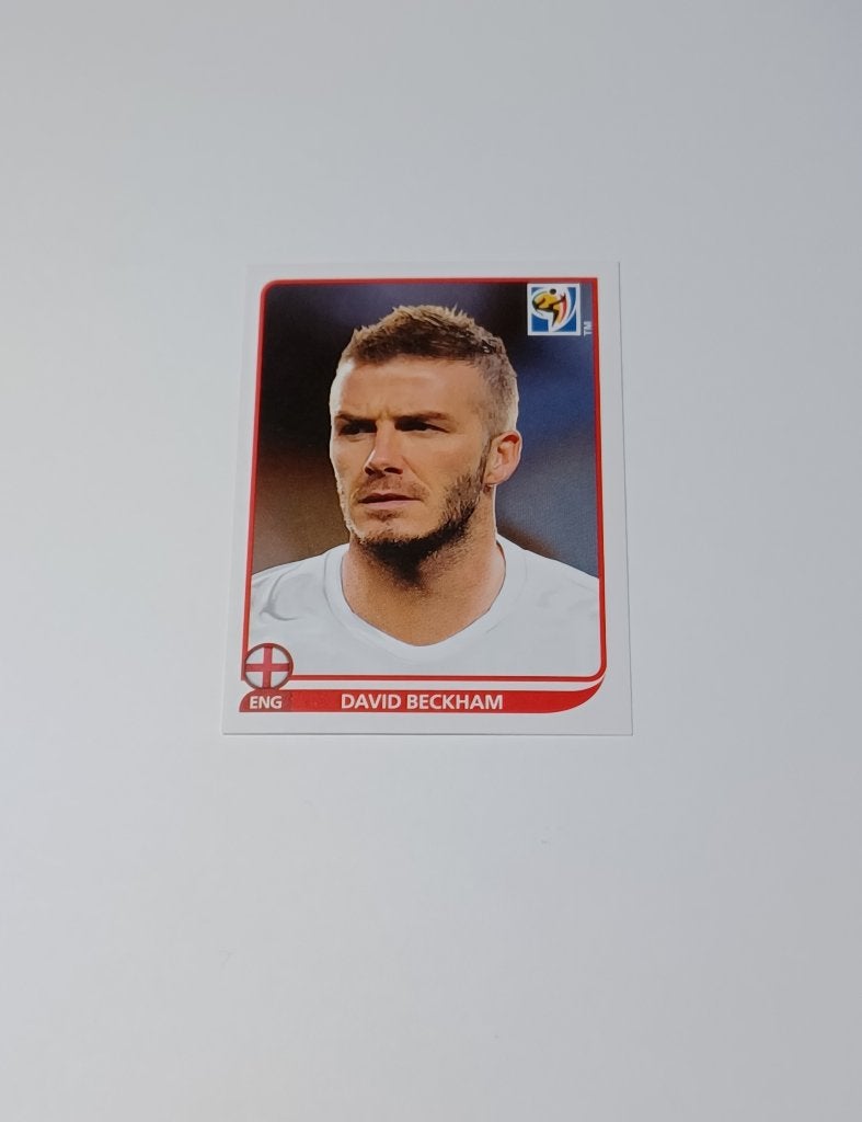 Sticker David Beckham - WK 2010, Hobby en Vrije tijd, Ophalen of Verzenden, Zo goed als nieuw, Sticker