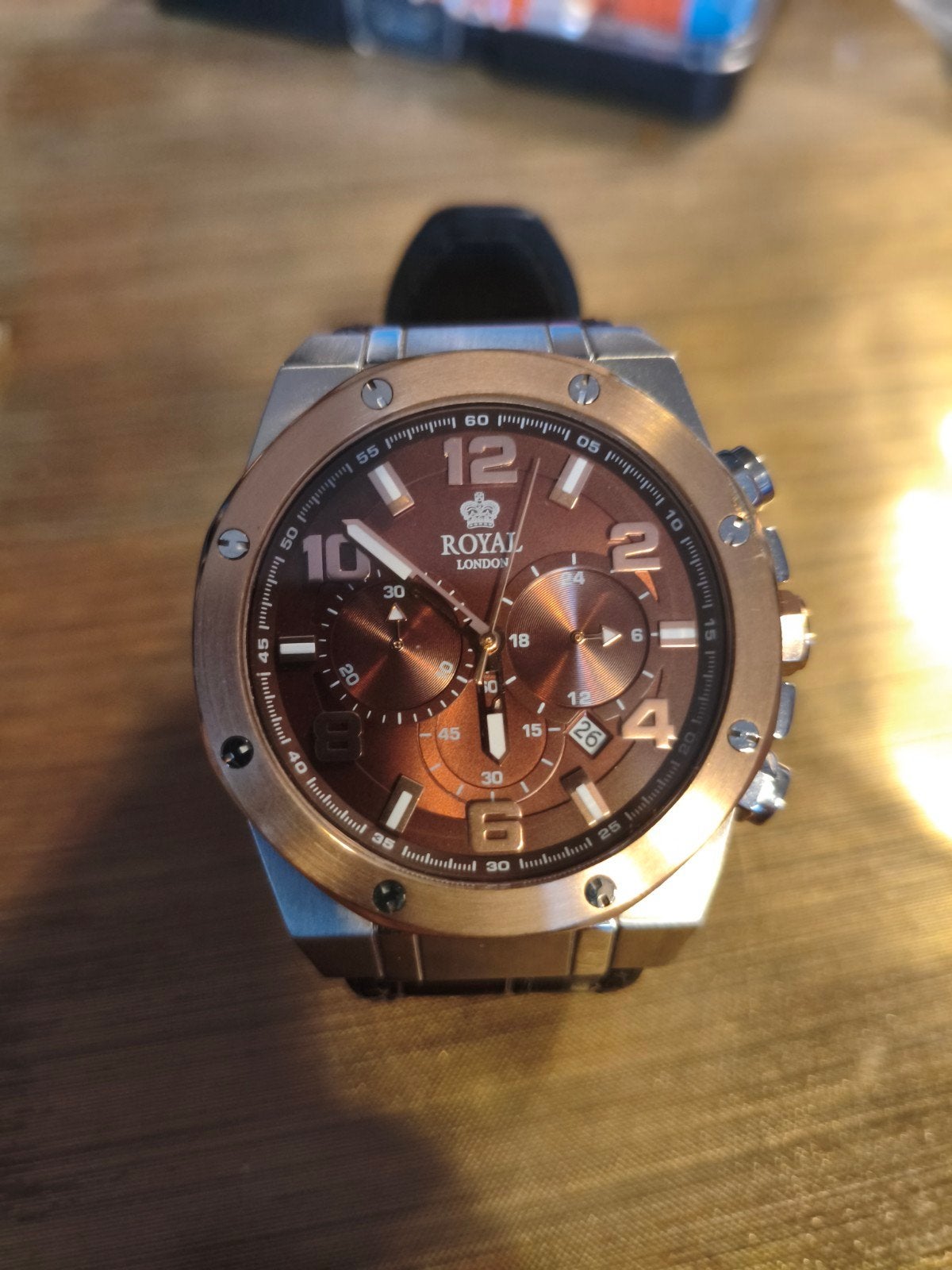 Royal London chronograph, Handtassen en Accessoires, Horloges | Heren, Ophalen of Verzenden