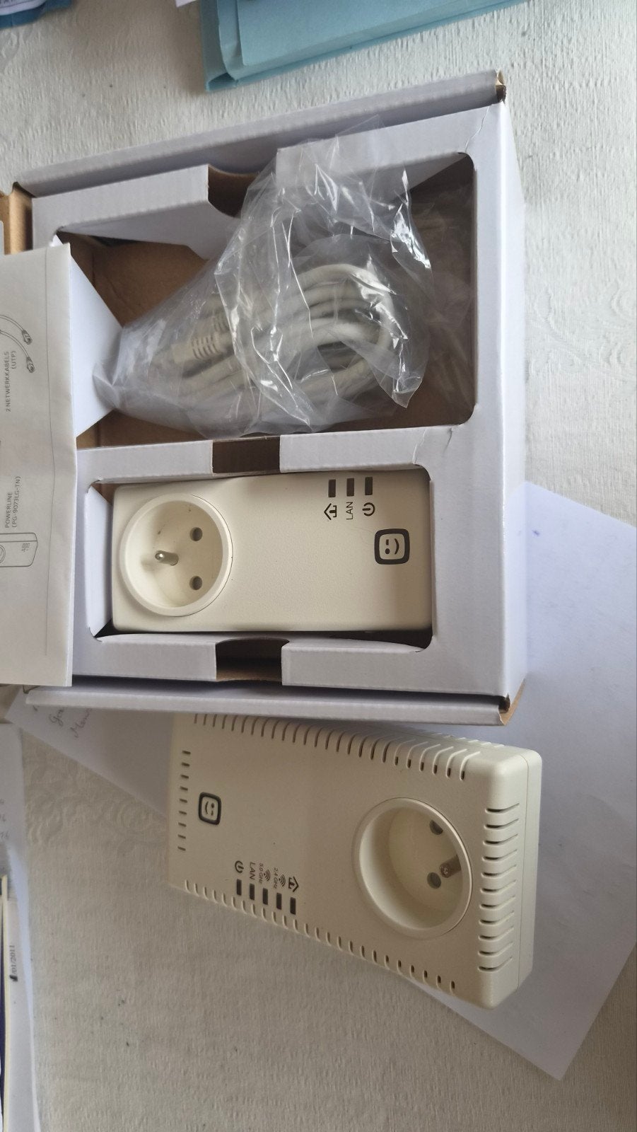 wifi powerline set telenet, Computers en Software, Ophalen, Zo goed als nieuw