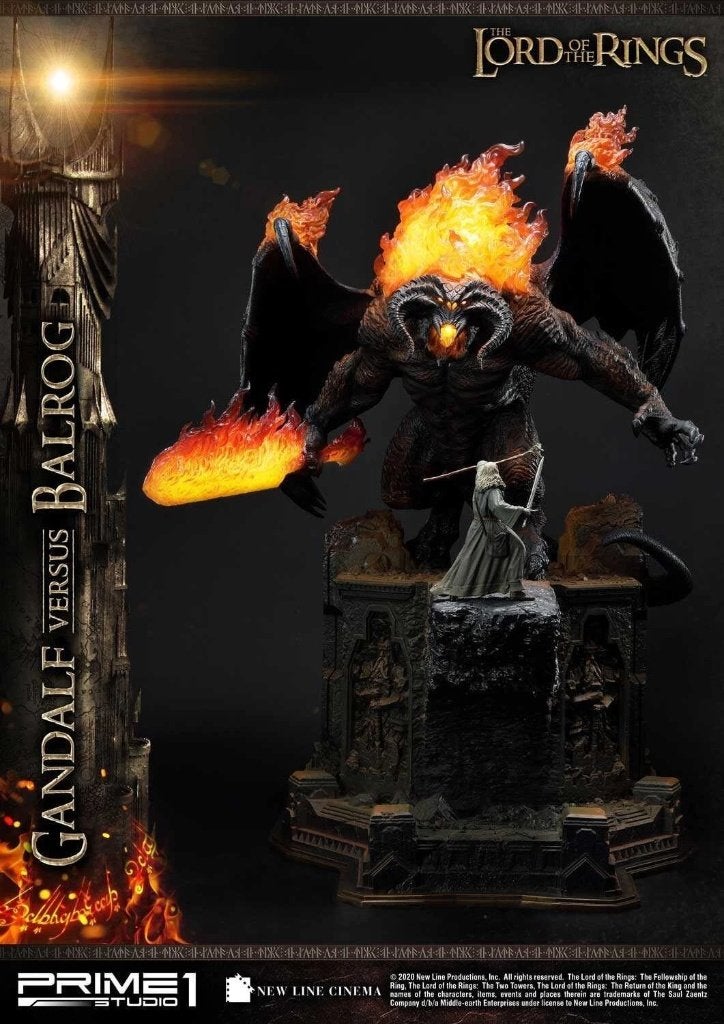 Prime 1 Studio - Lord of the Rings - Gandalf tegen Balrog, Verzamelen, Ophalen of Verzenden, Nieuw, Beeldje of Buste