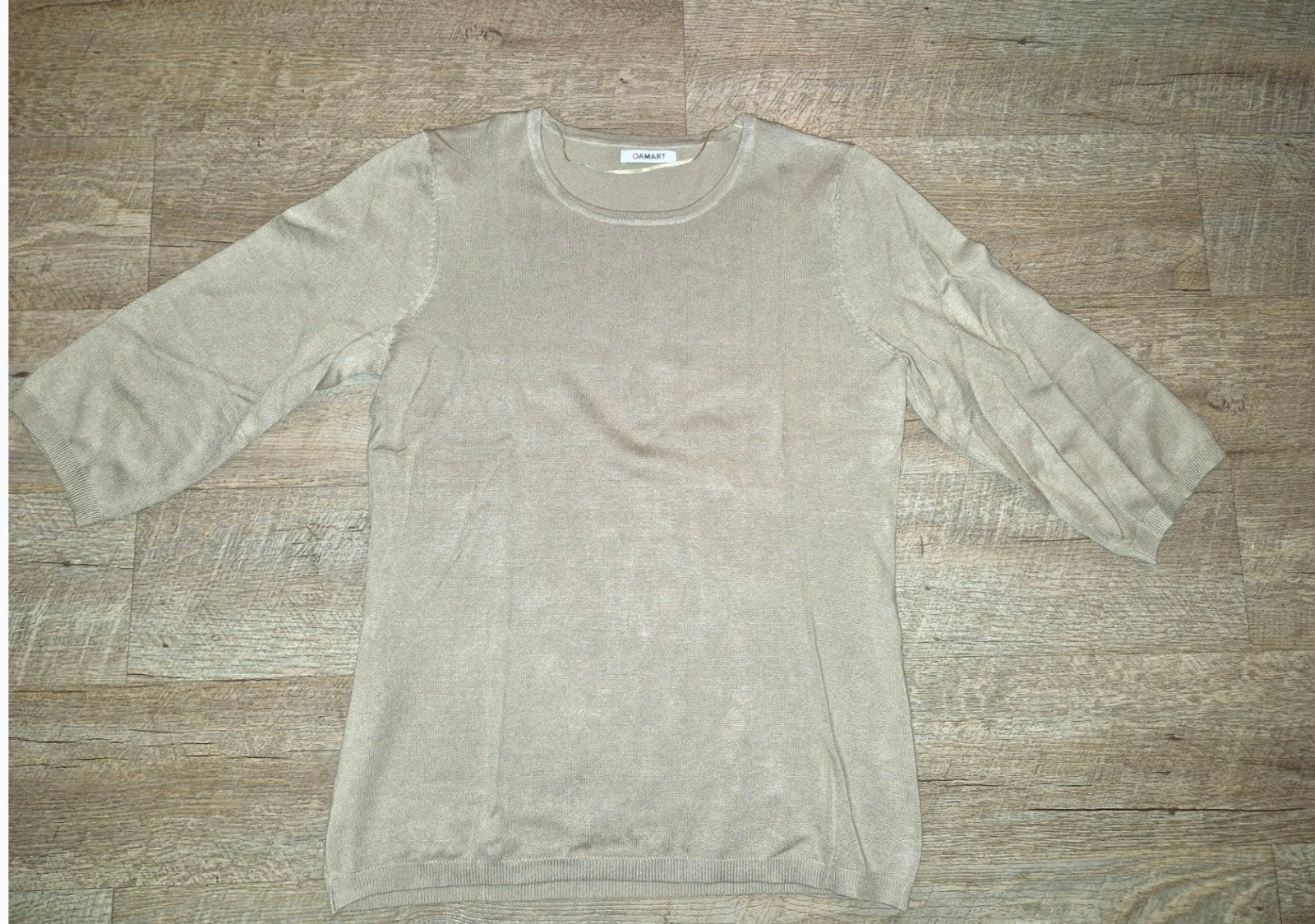 pull beige manches 3/4 Damart M neuf, Kleding | Dames, Ophalen of Verzenden, Beige