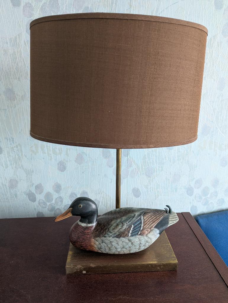 Vintage lamp met gekleurde eend., Ophalen