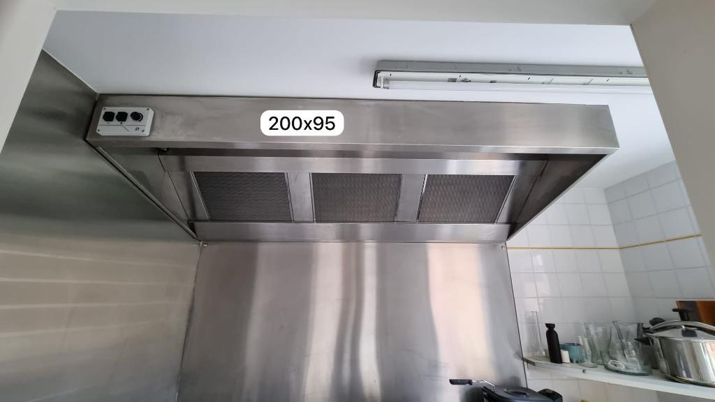 Hotte de cuisine professionnelle, Enlèvement, Utilisé, Hotte murale, Moteur
