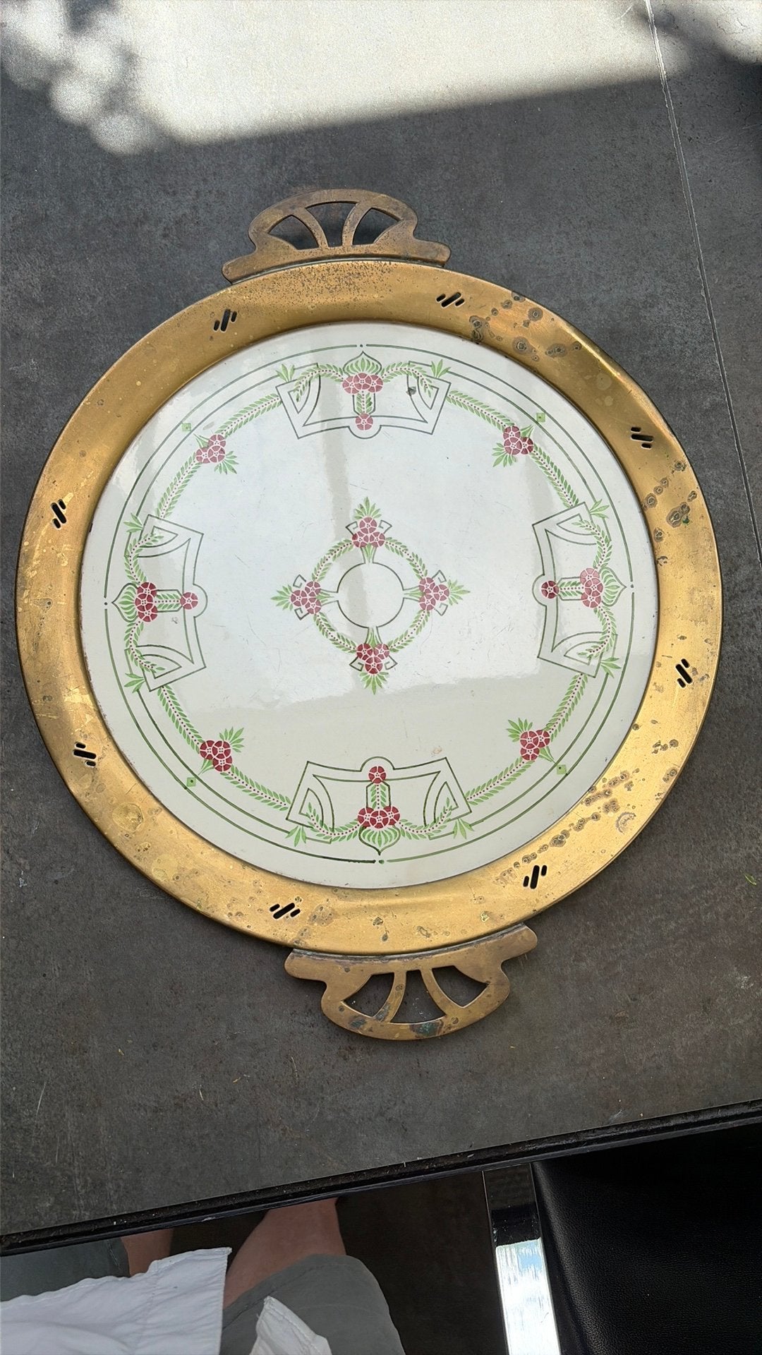 Plateau art nouveau géométrique, Enlèvement ou Envoi