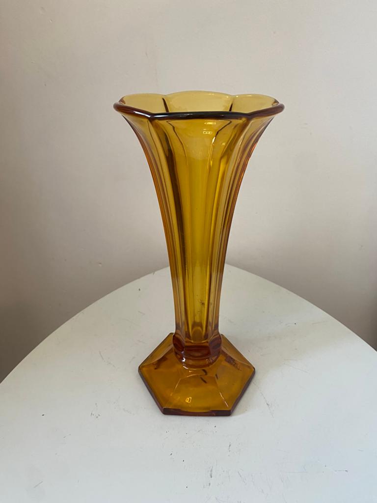Vintage vaas van Val Saint Lambert Luxval, Ophalen of Verzenden