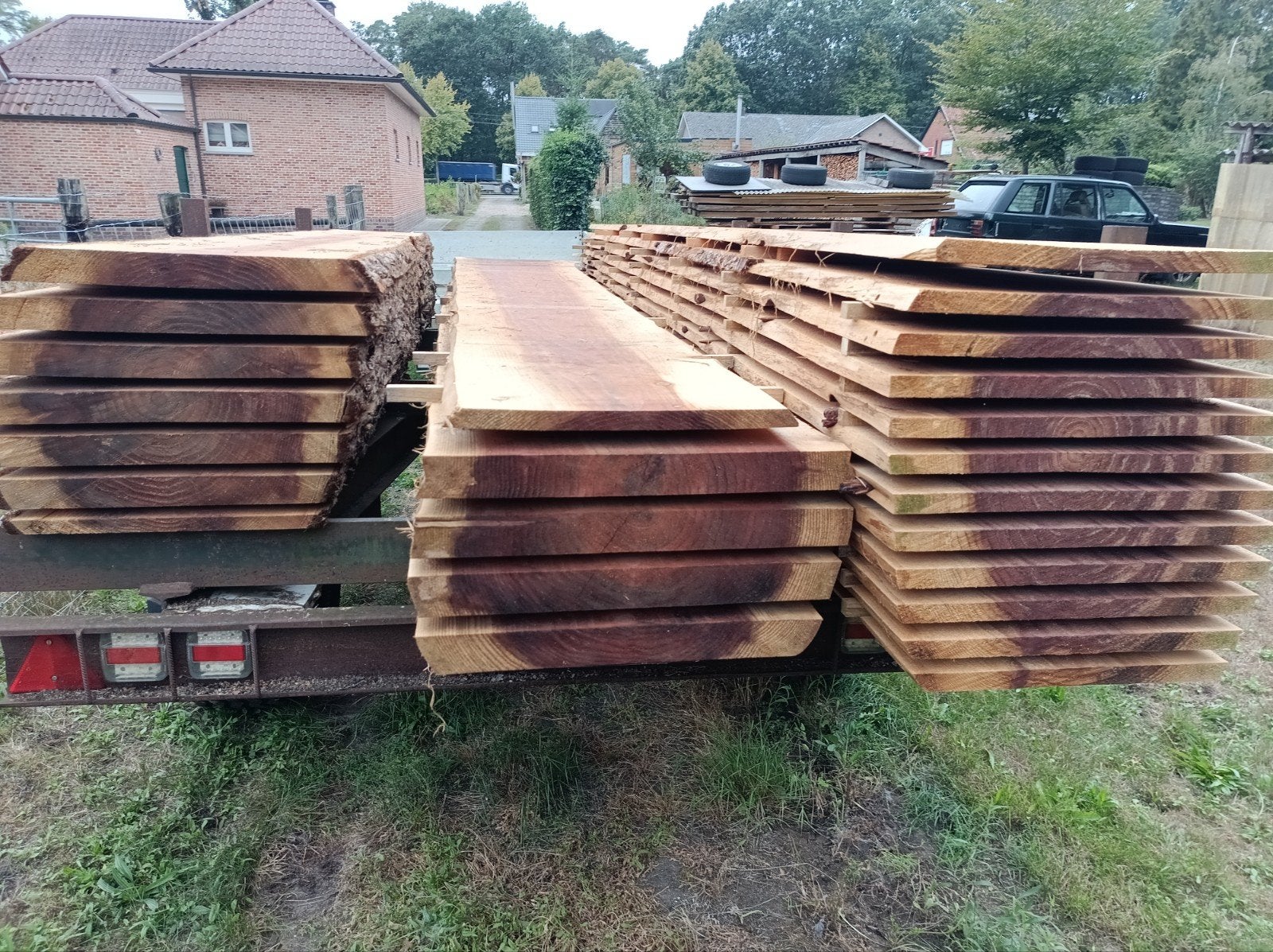 Unieke Sequoia boomstamplanken, Tuin en Terras, Ophalen, Planken