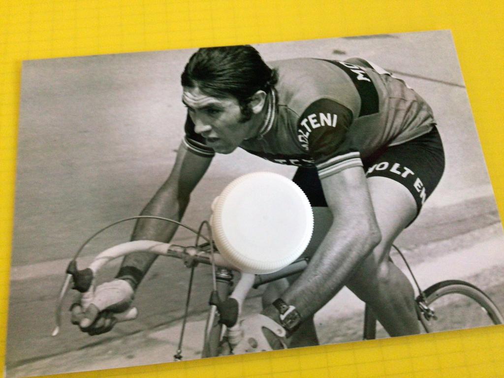wielerfoto team molteni eddy merckx, Verzenden, Zo goed als nieuw