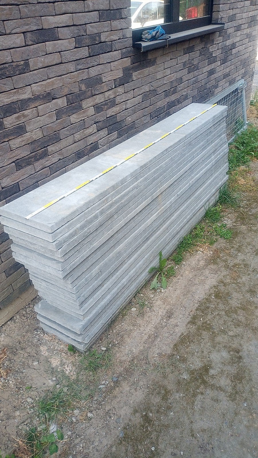 betonnen platen 2mx30cmx3cm dik, Doe-het-zelf en Bouw, Ophalen