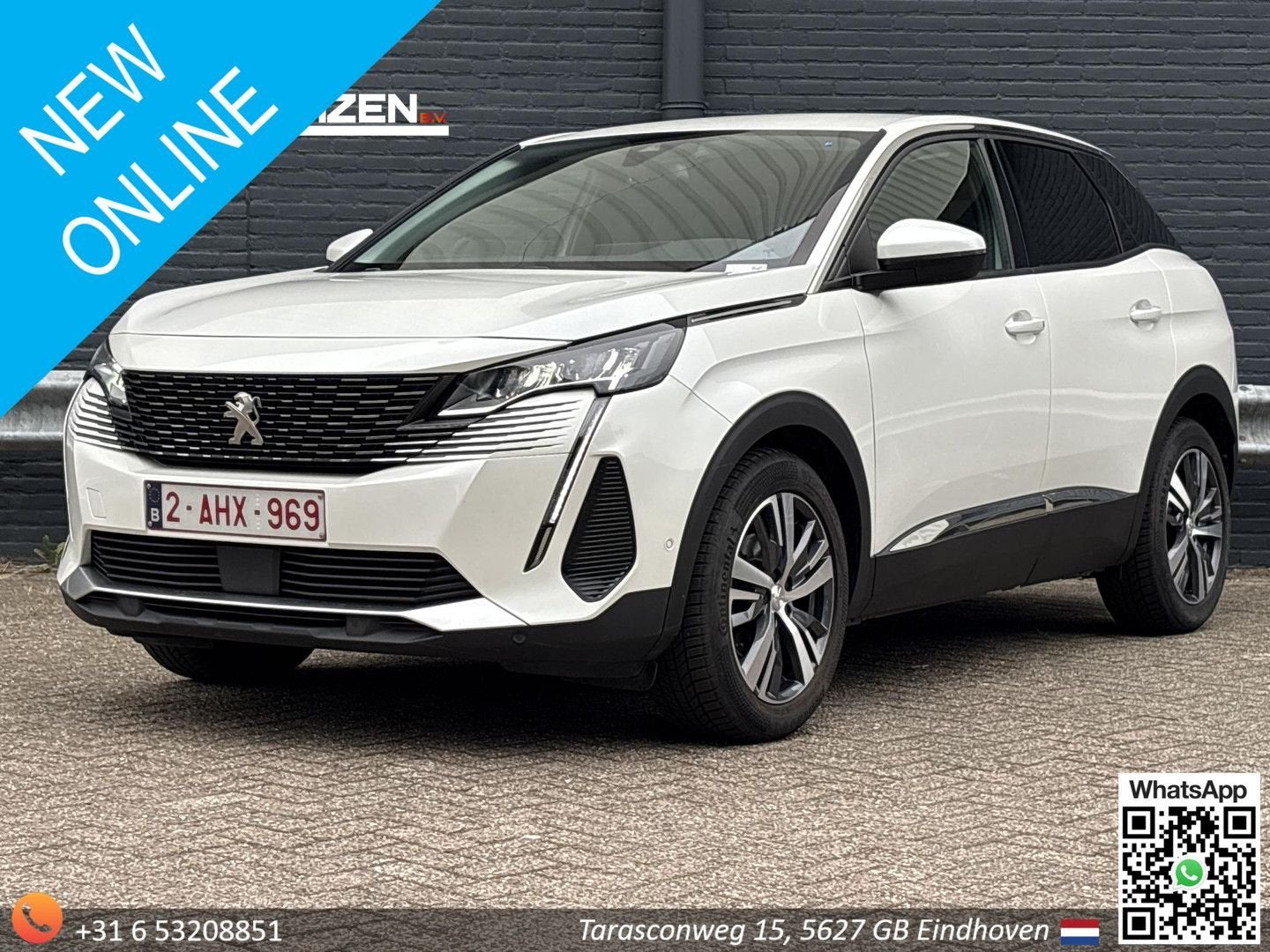 Peugeot 3008 1.2 PureTech Active | € 11.200,- NETTO! | Navi, Auto's, Peugeot, Parkeersensor, Wit, Handgeschakeld, SUV of Terreinwagen
