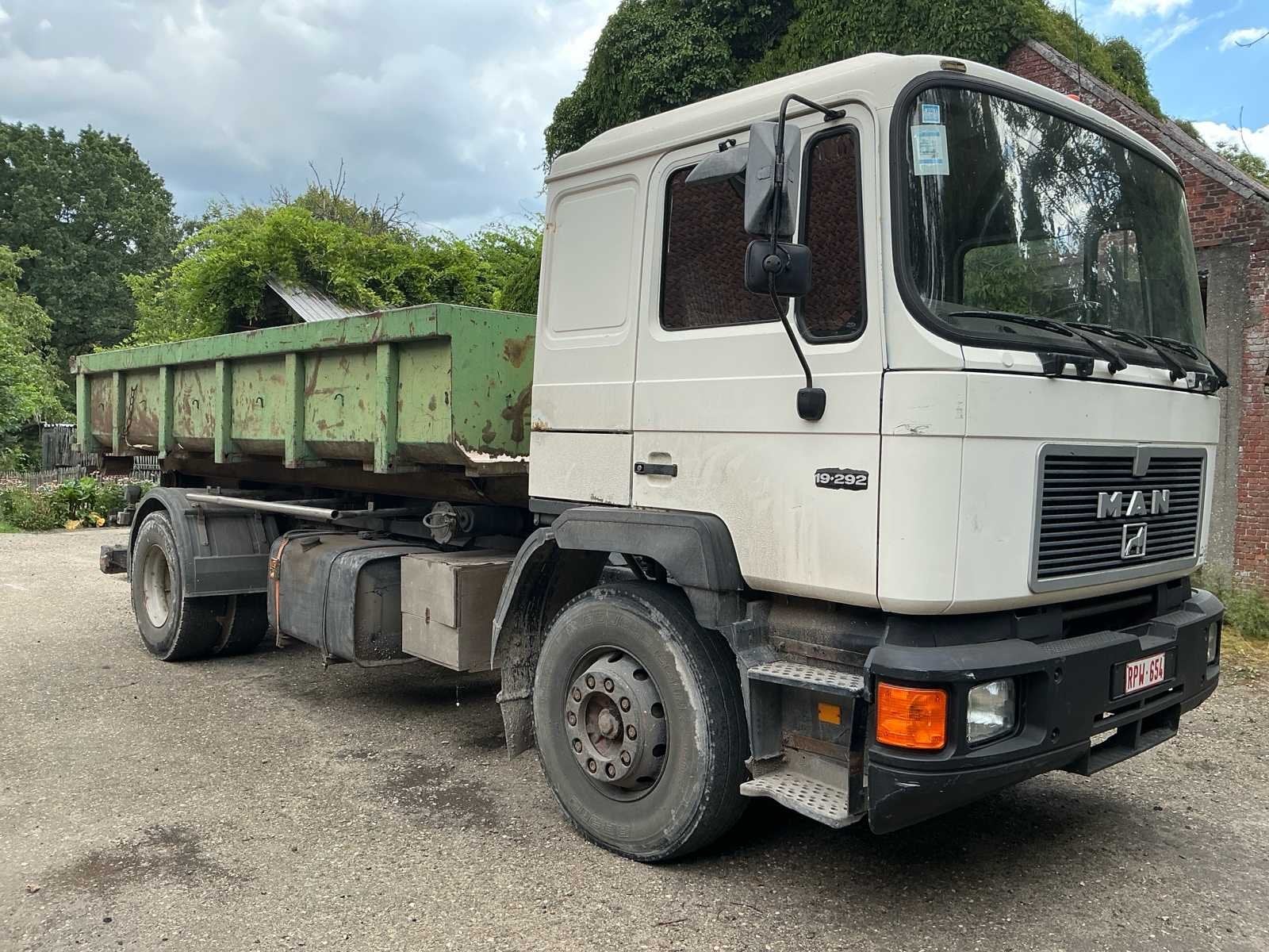 1994 - MAN S19F camion porte-conteneurs, Achat, Entreprise, Autres carburants, MAN