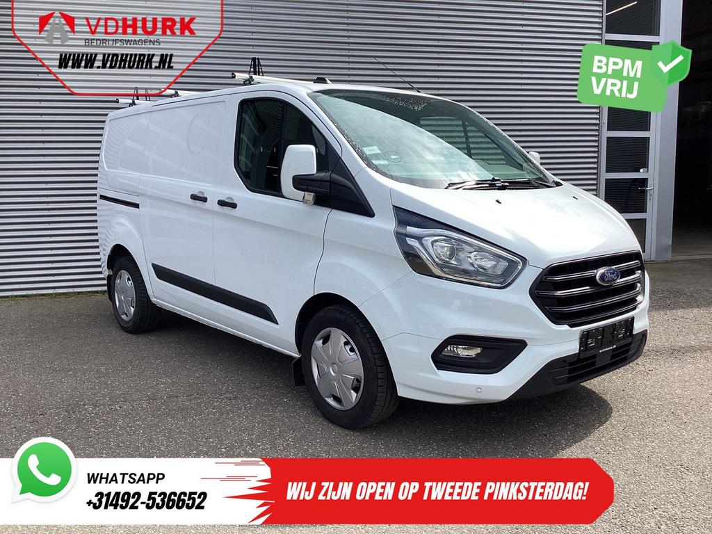 Ford Transit Custom 2.0 TDCI 130 pk Aut. 2x Schuifdeur/ Stan, Automaat, Parkeersensor, Wit, Bedrijf