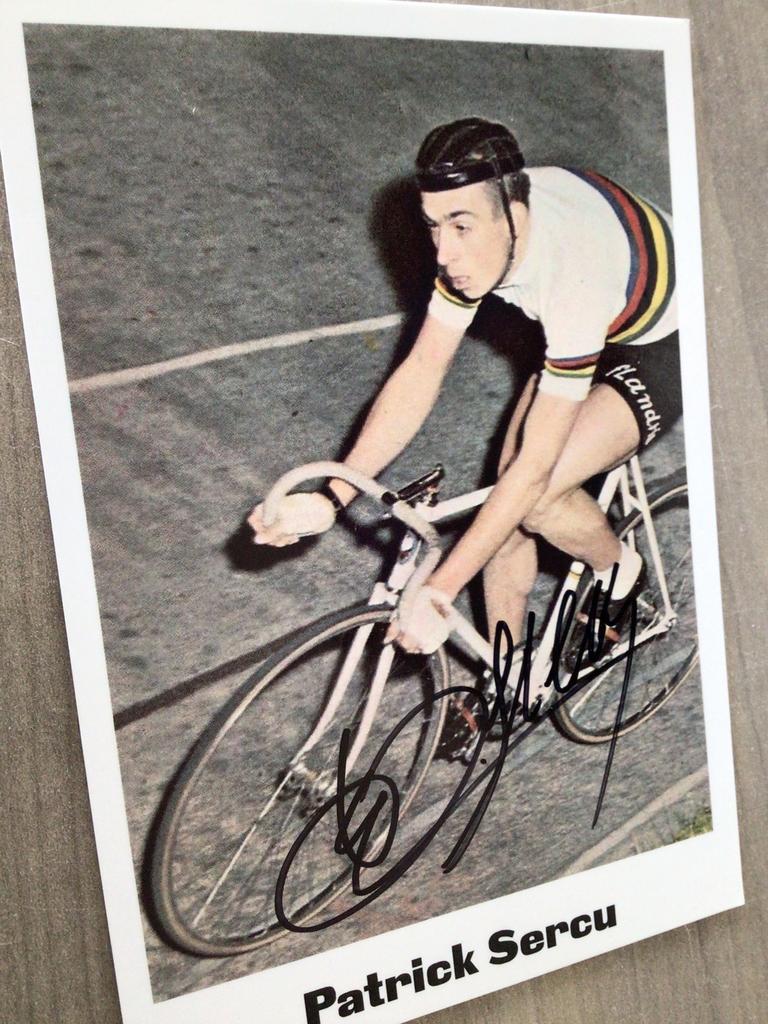 Wielerkaart 1967 wk team flandria patrick sercu signe, Verzenden, Zo goed als nieuw