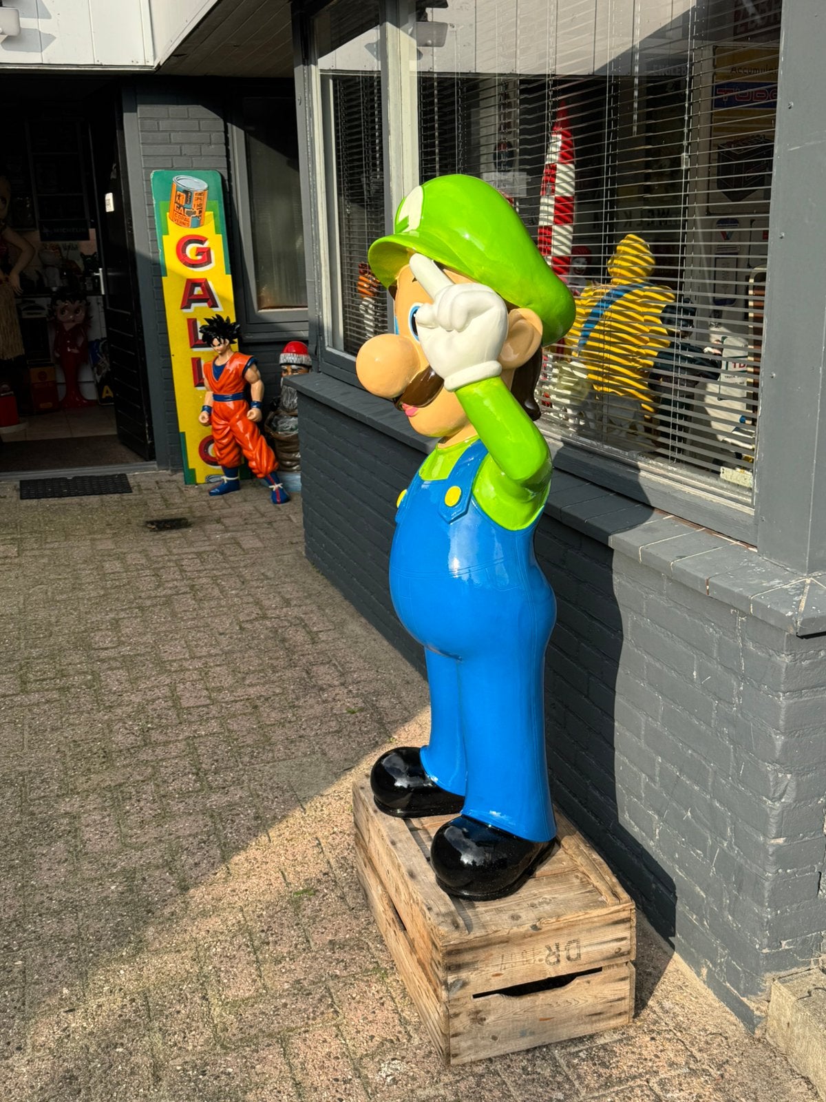 Statue Big Luigi de Mario, Collections, Enlèvement, Utilisé, Humain