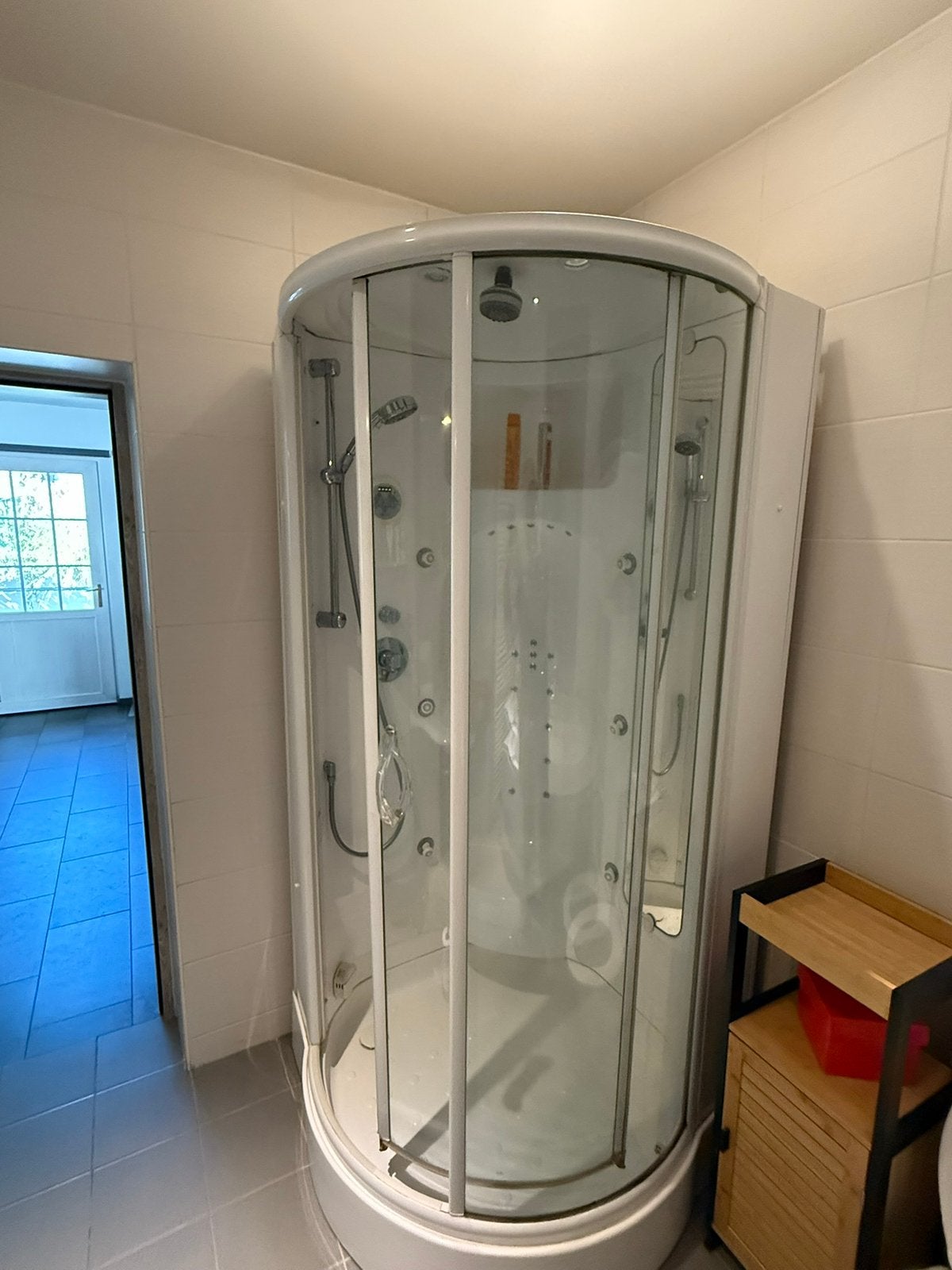 Aquamass 95x95 stoomcabine voor kamers, Huis en Inrichting, Badkamer | Badtextiel en Accessoires, Ophalen, Gebruikt