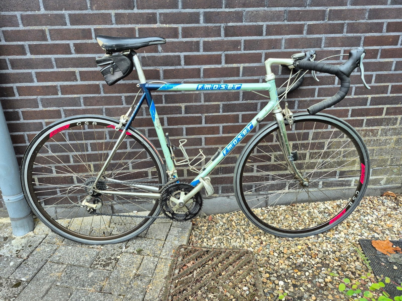 Koersfiets Moser MET rollensysteem voor binnen te fietsen, Ophalen