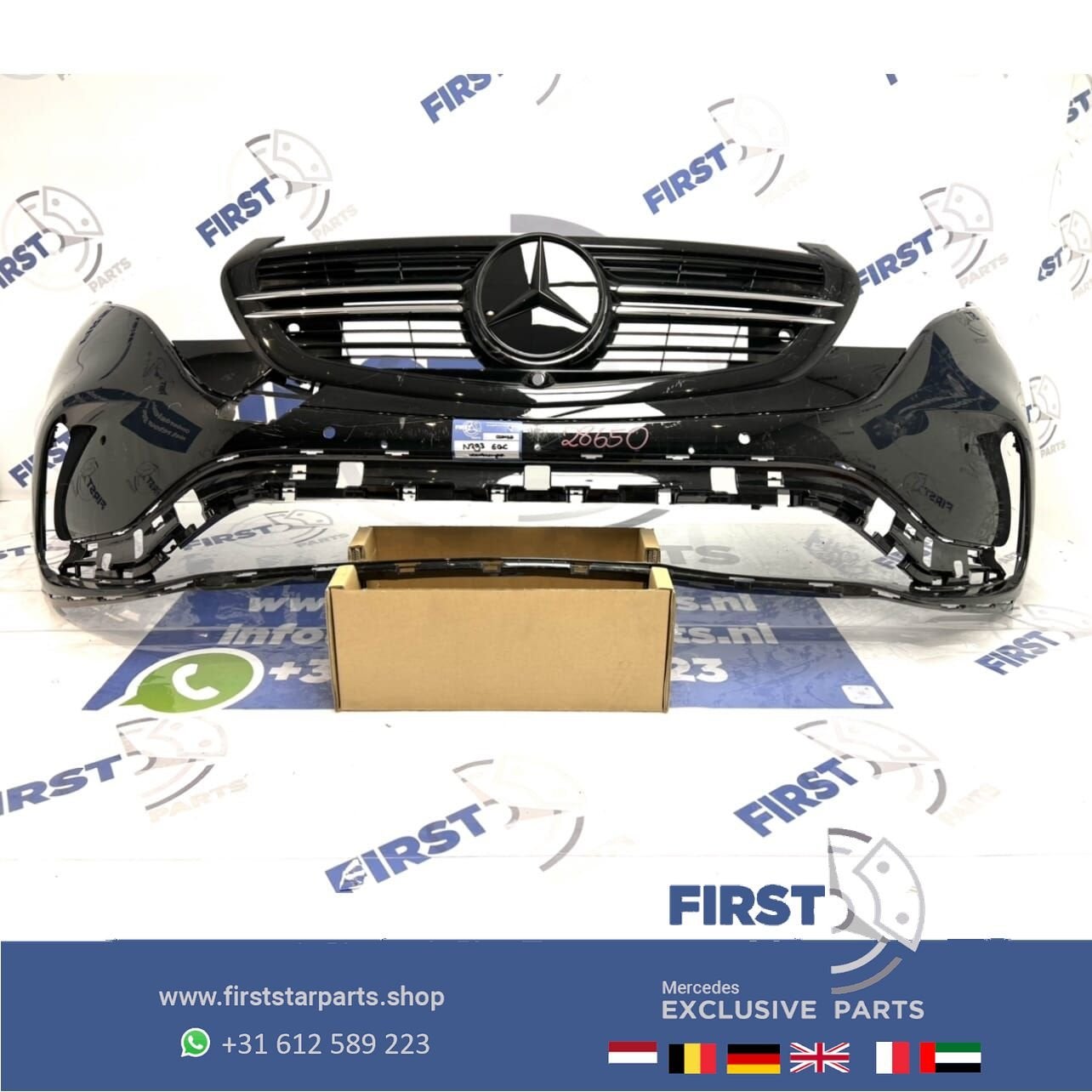 N293 AMG VOORBUMPER + GRIL Mercedes EQC Klasse 2019-2023 ORI, Gebruikt, -, Voor, Ophalen of Verzenden
