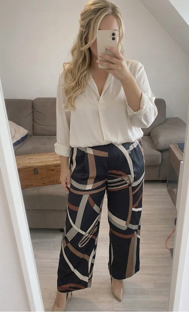 Broek met wijde pijpen K-Design xl, K-design, Verzenden, Maat 46/48 (XL) of groter, Zo goed als nieuw