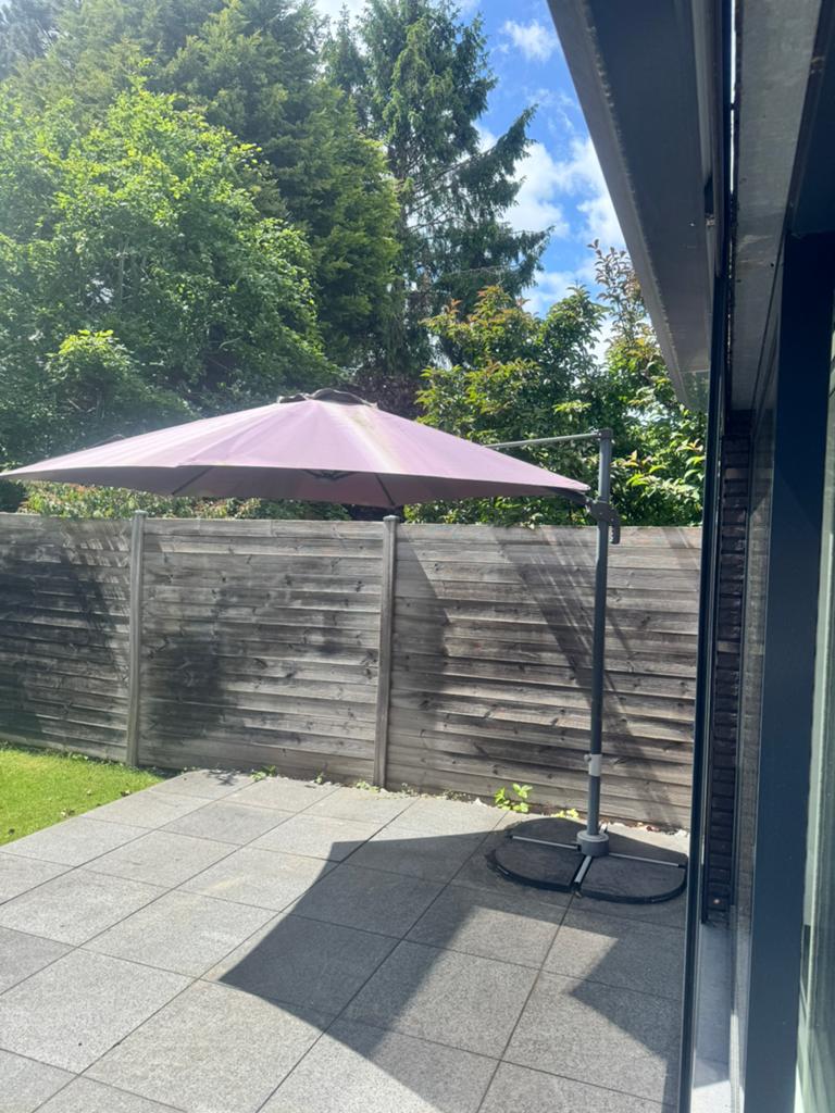 Tuinparasol, Jardin & Terrasse, Parasols, Enlèvement, Utilisé, Parasol flottant