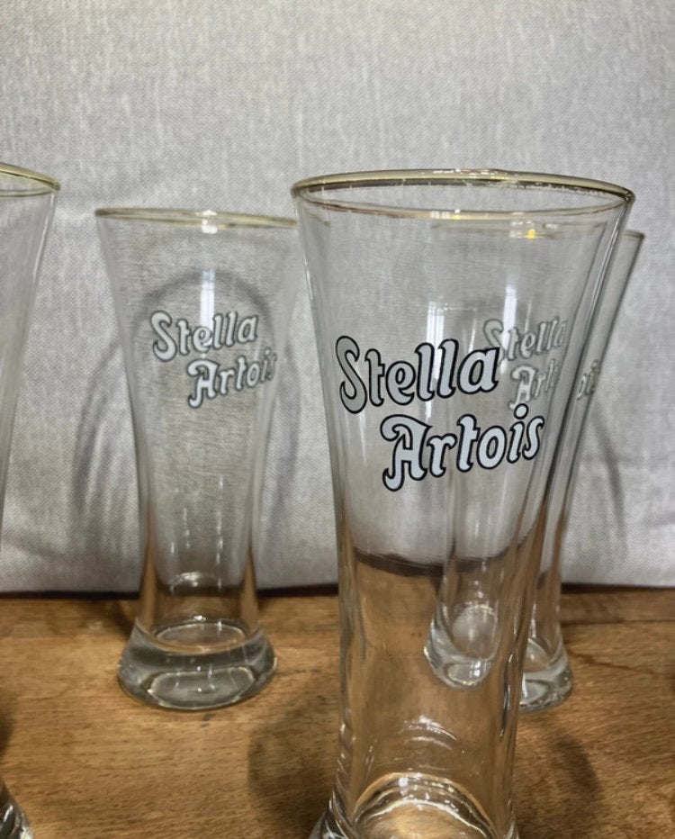Bier-glazen type “fluit”, Ophalen, Gebruikt, Bierglas