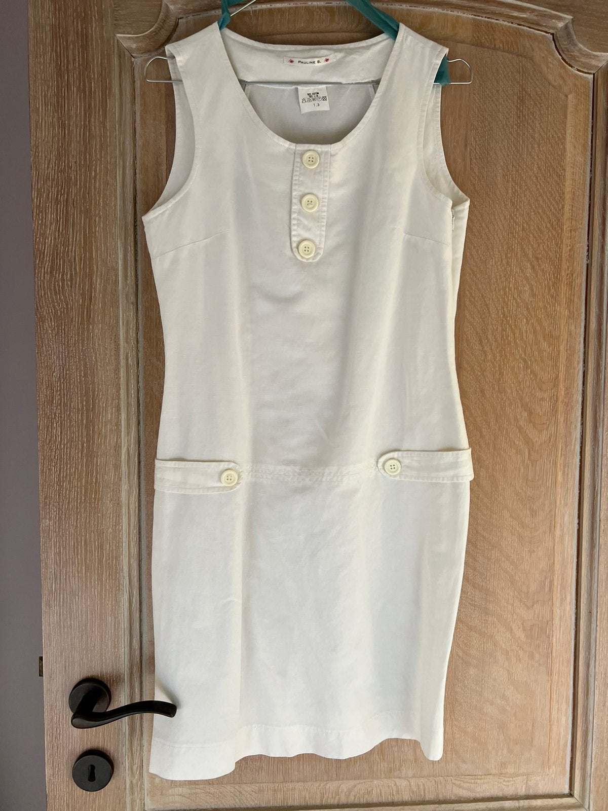 Zomerjurkje Pauline B maat smal, Kleding | Dames, Ophalen, Zo goed als nieuw, Maat 36 (S), Wit