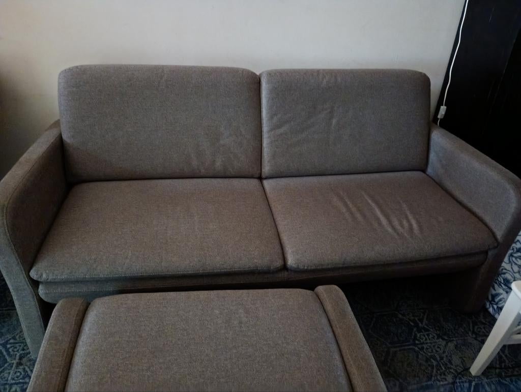 2 persoons zetel, Huis en Inrichting, Ophalen, Gebruikt, 150 tot 200 cm, Grijs