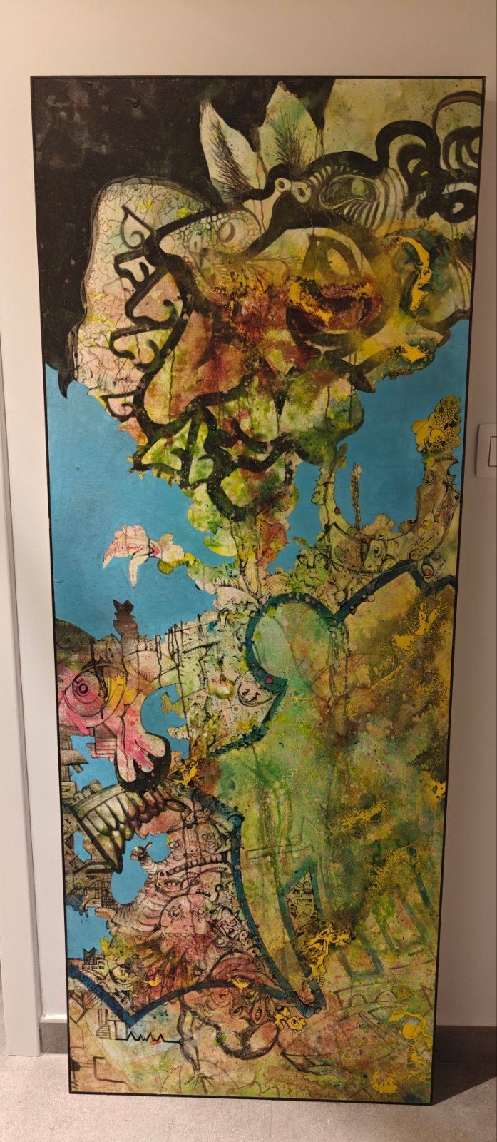 abstract schilderij, Antiek en Kunst, Ophalen