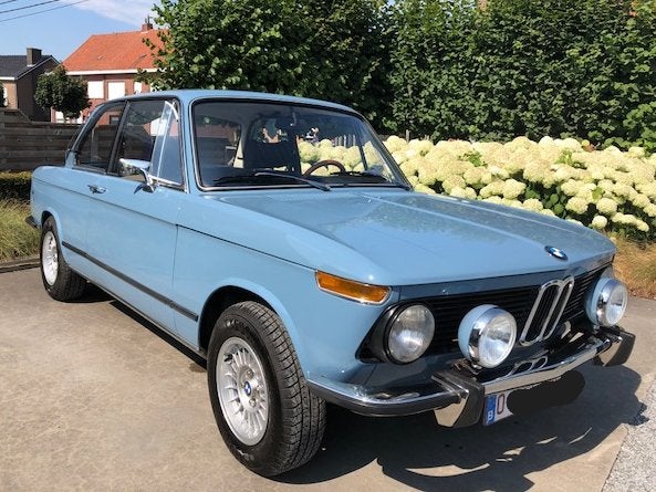 BMW 1502 in Pastel blauw., Auto's, Voorwielaandrijving, Blauw, Blauw, 2 deurs