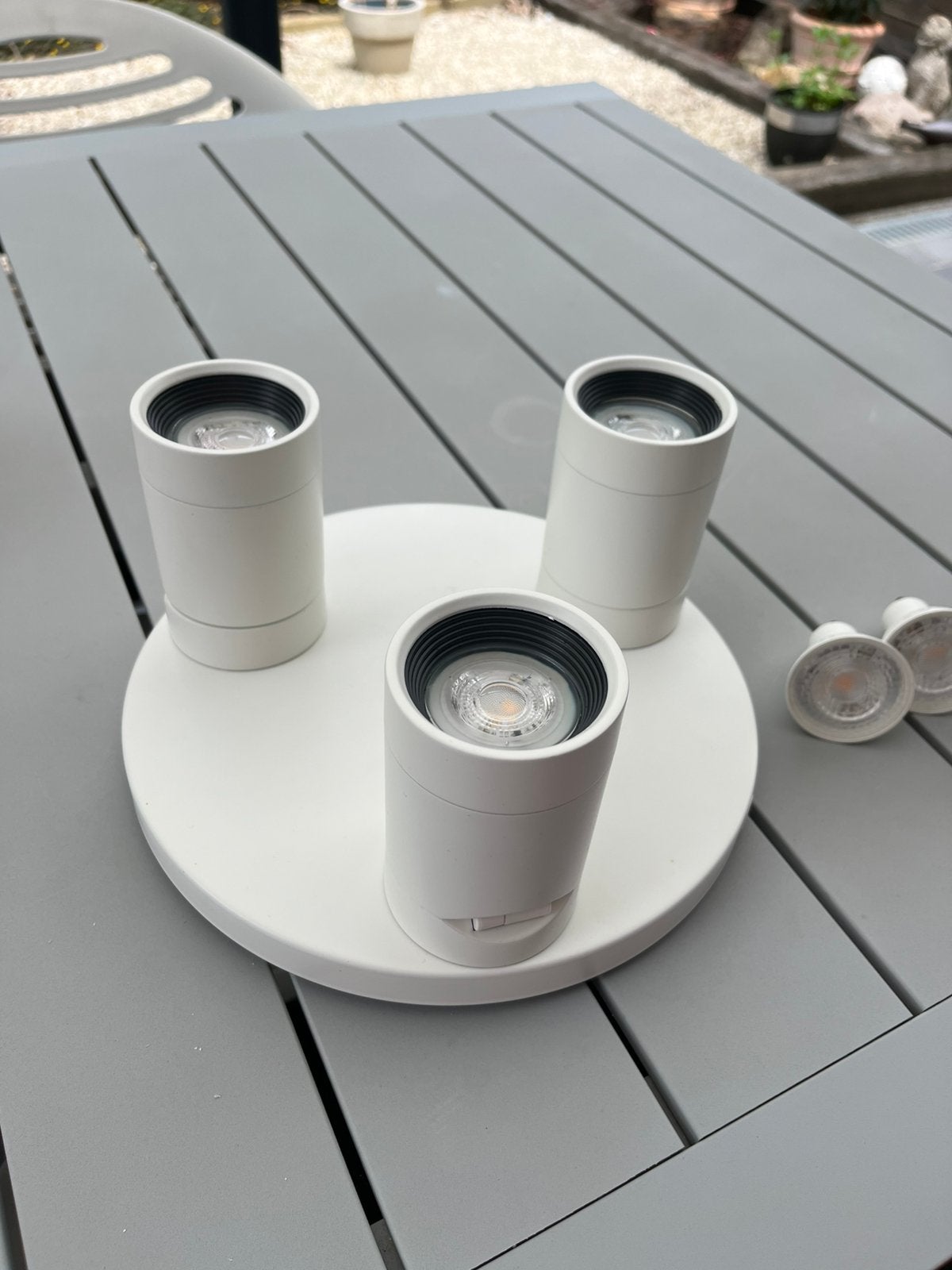 Plafondspot met 3 spots, Huis en Inrichting, Ophalen of Verzenden, Zo goed als nieuw