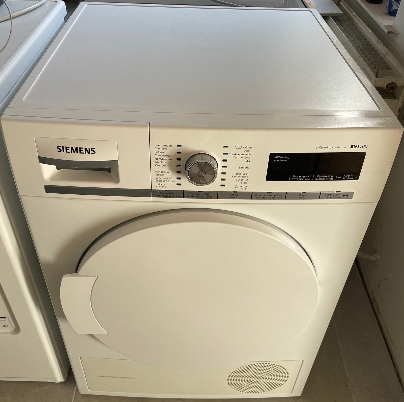 Super mooie SIEMENS droogtrommel, Elektronische apparatuur, Ophalen, Gebruikt, Anti-kreukfase, 8 tot 10 kg