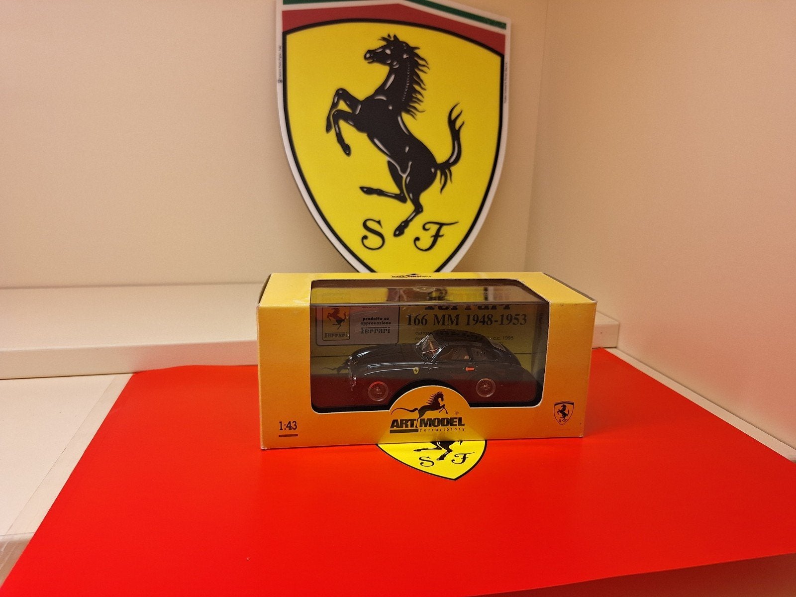 ferrari 166 MM Art Model 1/43, Ophalen of Verzenden, Zo goed als nieuw, Auto, Overige merken