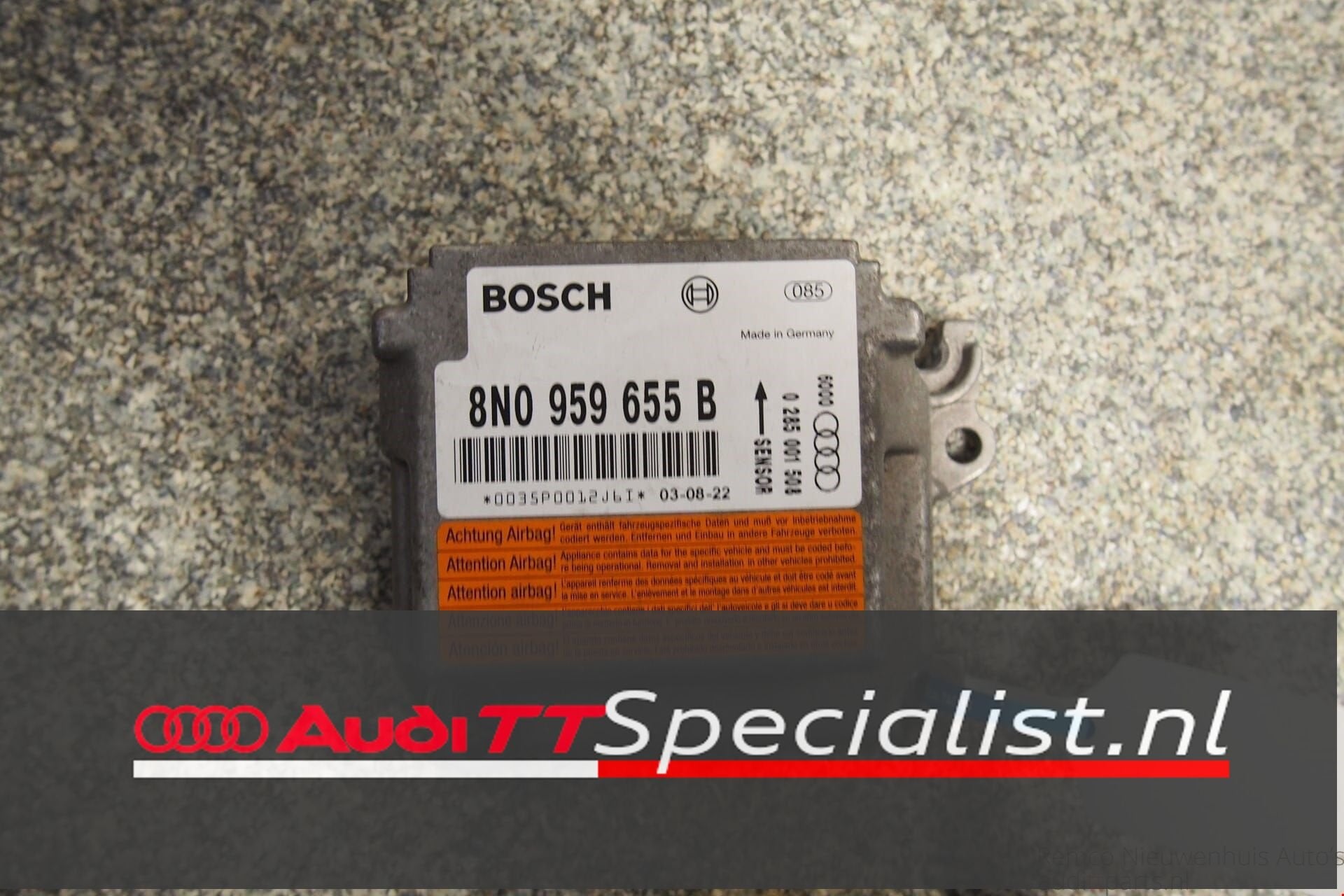 Airbag module/regelapparaat voor airbag Audi TT MK1-8N, Gebruikt, -, -, -