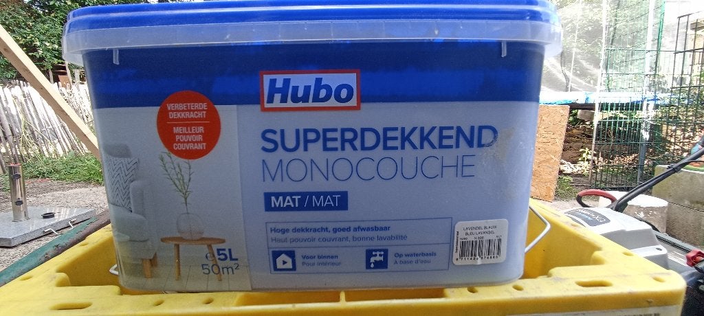 Verf - Superdekkend - Mat 5L - Lavendelblauw, Ophalen, Nieuw, Verf, 5 tot 10 liter