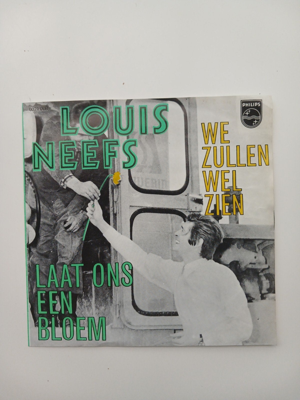 louis neefs laat ons een bloem 45t  zeldzaam, CD & DVD, Enlèvement ou Envoi, Pochette photo, 7 inch, Comme neuf