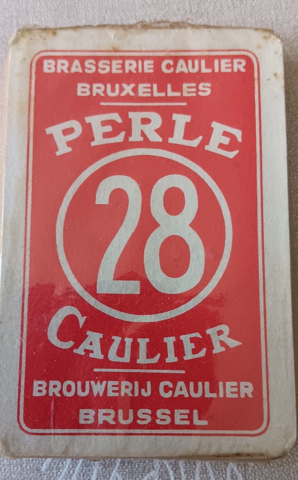 Jeu de cartes Perle Brewery Caulier Brussels, Collections, Enlèvement ou Envoi