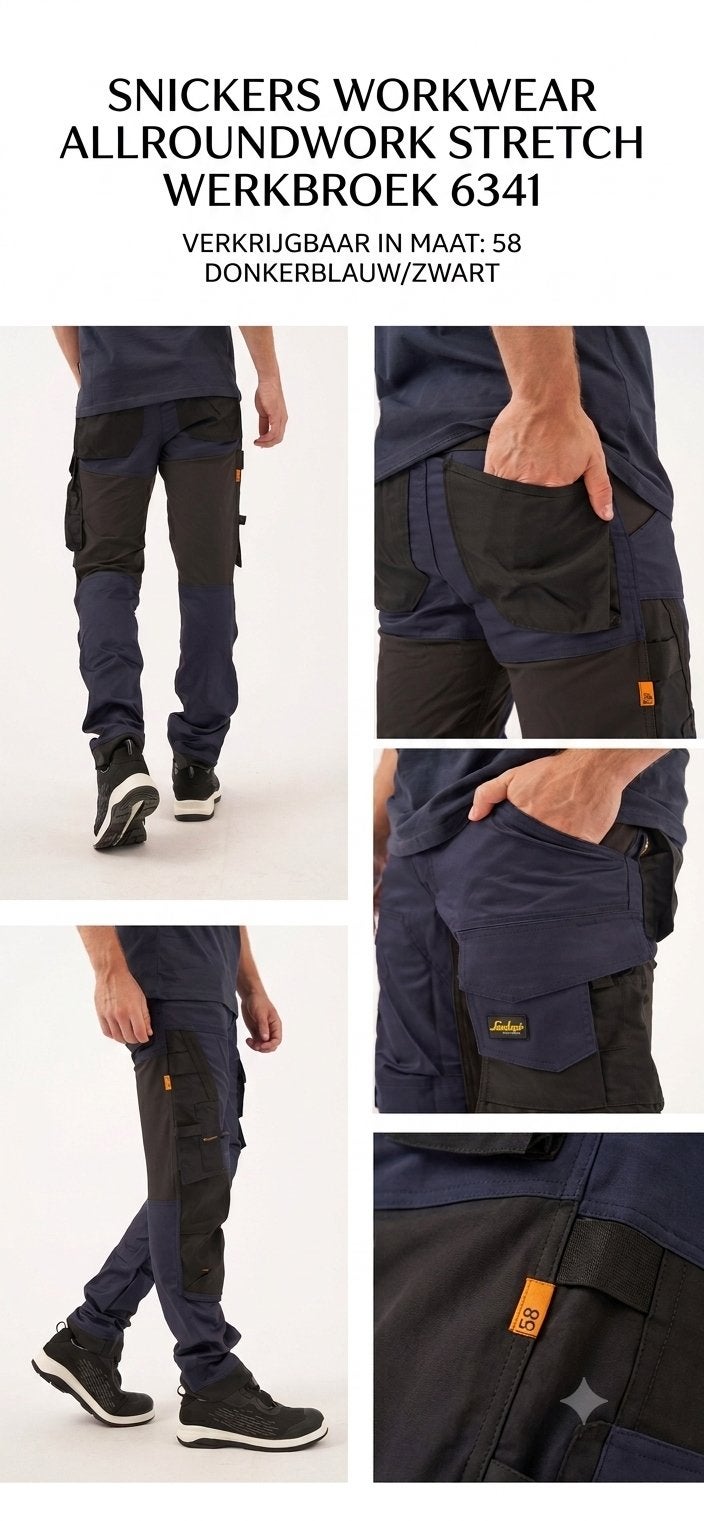 Nieuw! 2x Snickers Workwear Stretch Werkbroek(Maat 58), Ophalen of Verzenden, Nieuw, Heren, Broek
