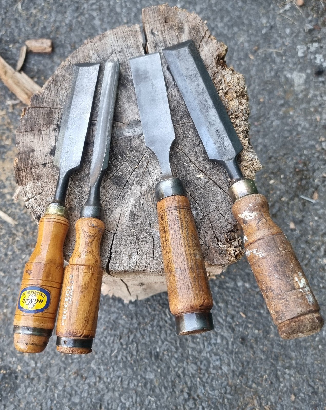 lot vintage kwaliteits beitels en guts, Ophalen of Verzenden