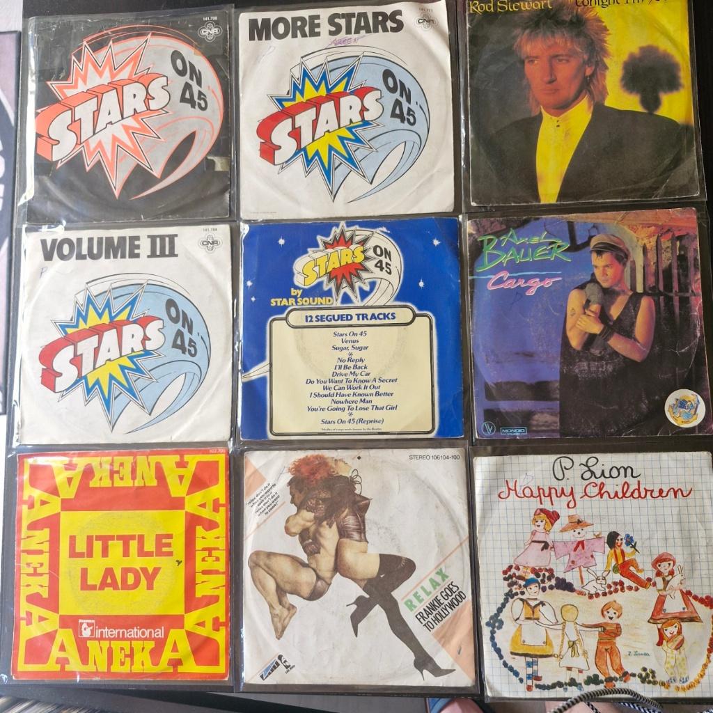 Singles en vinyle 45 t à 0,5 euro/pièce, Housse de protection extérieure, Enlèvement ou Envoi, Utilisé, Autres genres