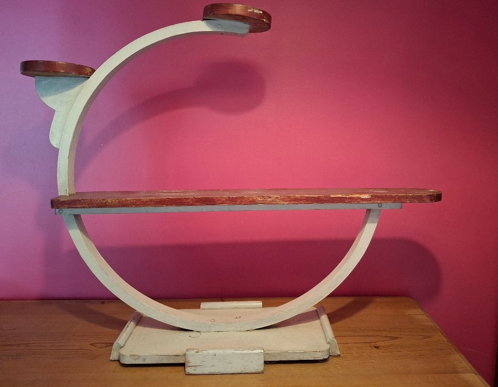 Plantenstaander Art Deco, Ophalen, Hout, Gebruikt, Meerkleurig