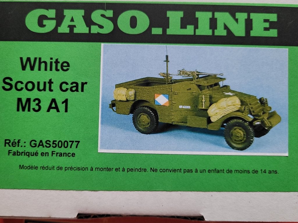 GASO-LINE M-3 A-1 SCOUT CAR 1/48, Hobby & Loisirs créatifs, Modélisme | Voitures & Véhicules, Neuf, Autres marques, Tank, Enlèvement ou Envoi