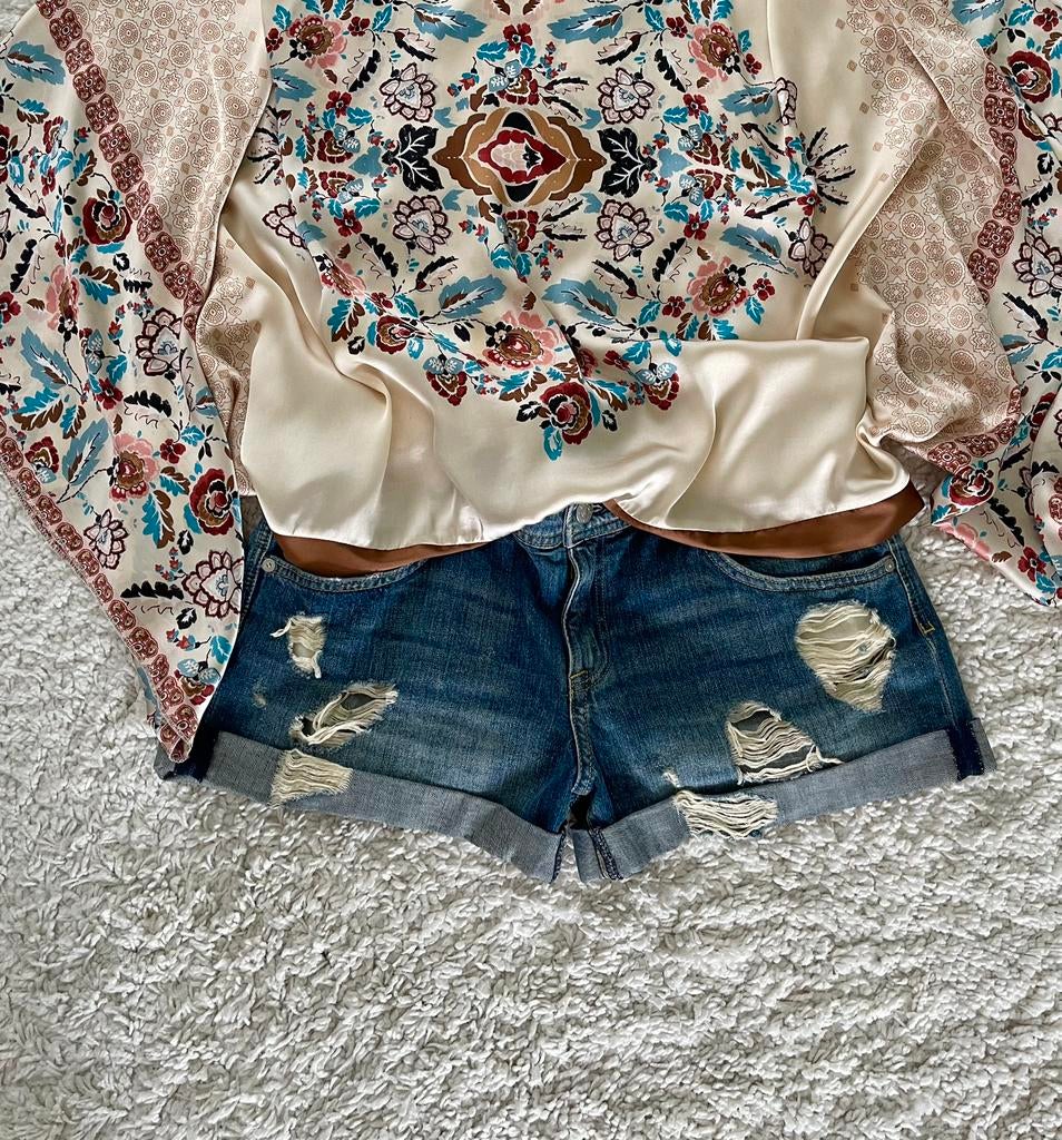 Short, Kleding | Dames, Maat 38/40 (M), Kort, Blauw, Nieuw