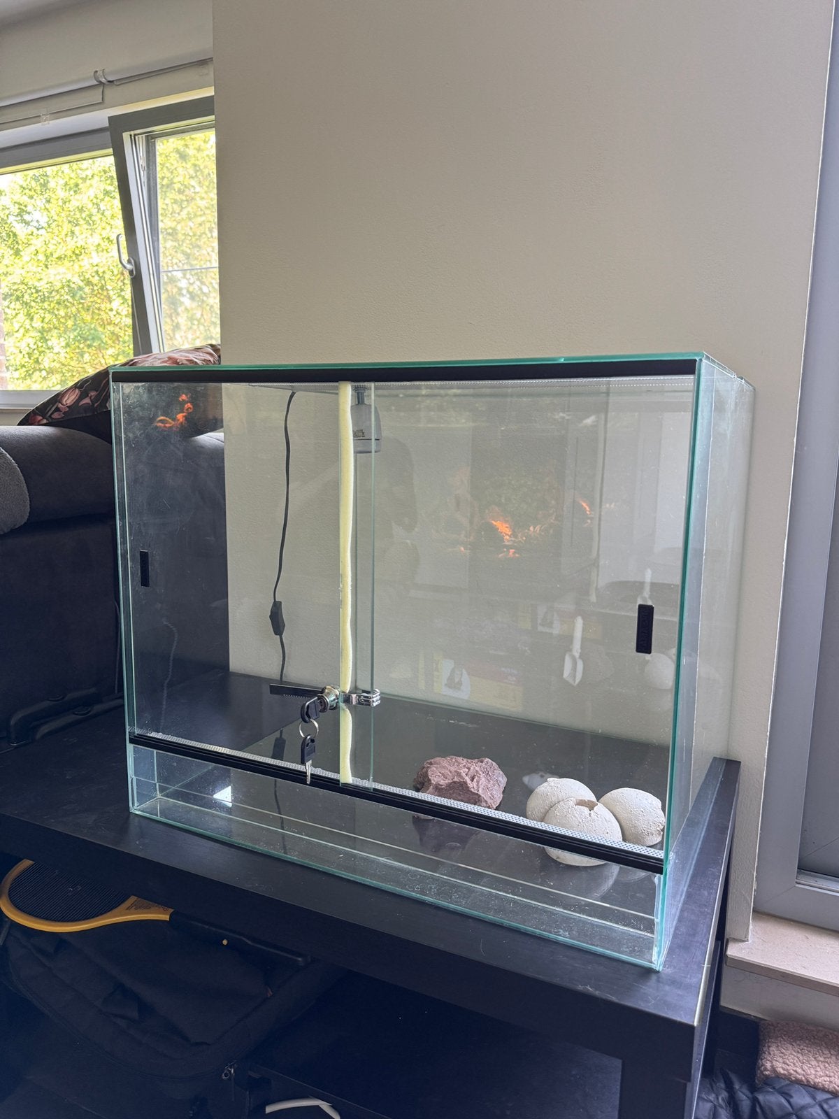 Volglas terrarium 60x50x50, Dieren en Toebehoren, Ophalen, Zo goed als nieuw